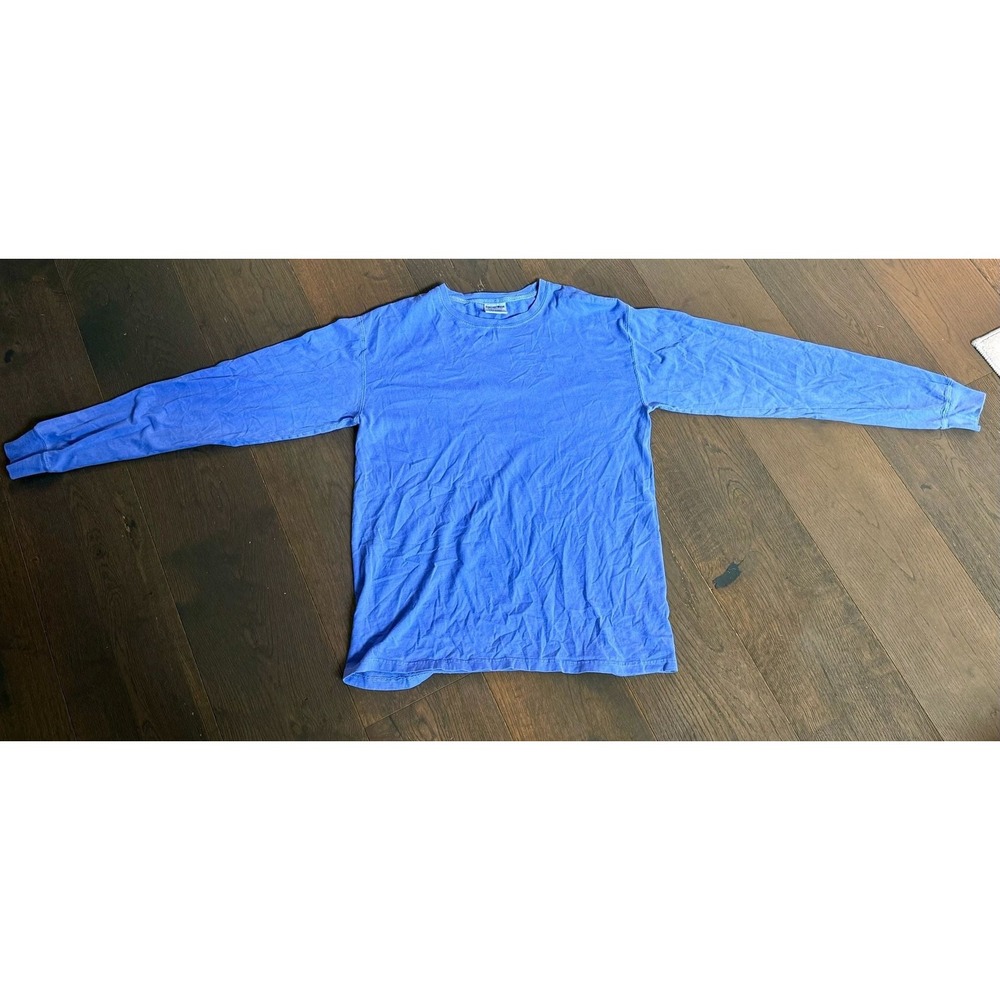 Comfortwash Long Sleeve T-Shirt Size Medium Blue Cotton